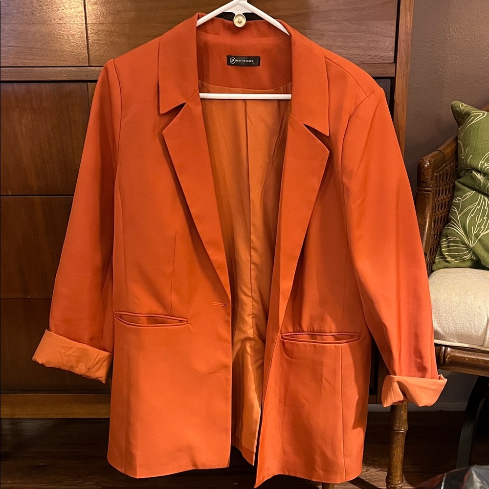 Catherine Malandrino Bold Orange Blazer
